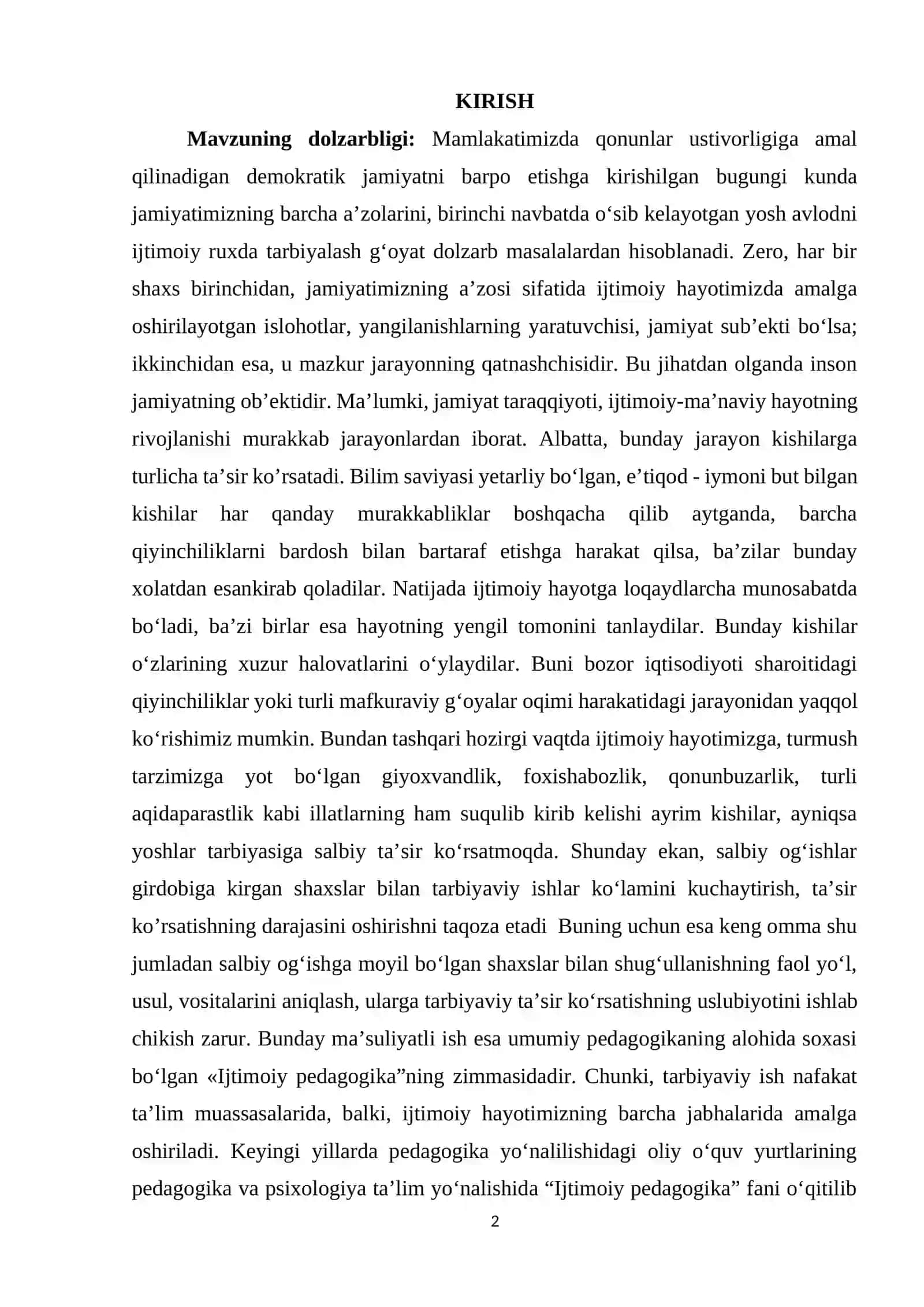 SHARQ MUTAFAKKIRLARI SOTSIOLOGIK TAʼLIMOTLARINING OʻZBEKISTON SOTSIAL TARAQQIYOTIDAGI OʻRNI 2