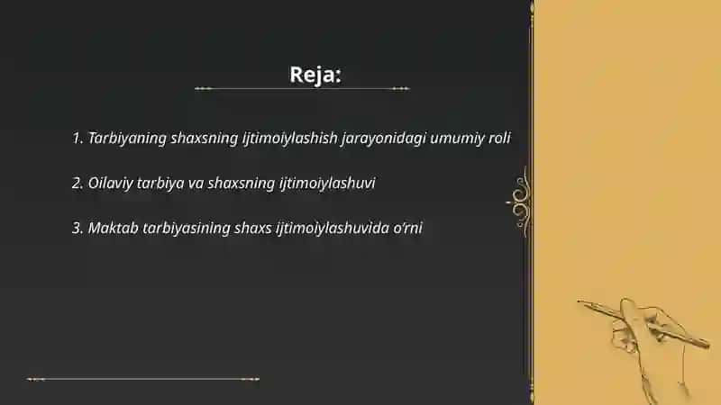 Shaxsning ijtimoiylashuvida tarbiyaning o'rni - 1707-22gurux Ergasheva Ma'mura 2