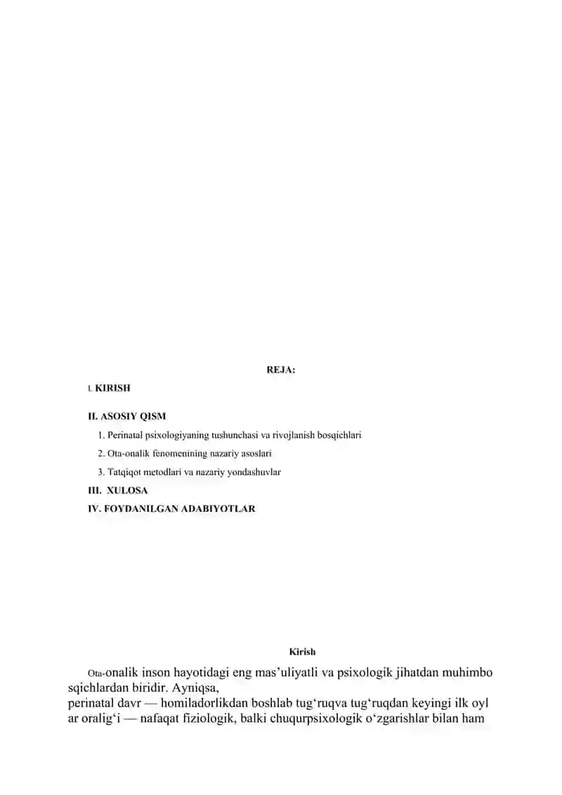 PERINATAL PSIXOLOGIYA KONTEKSTIDA OTA-ONALIK 2