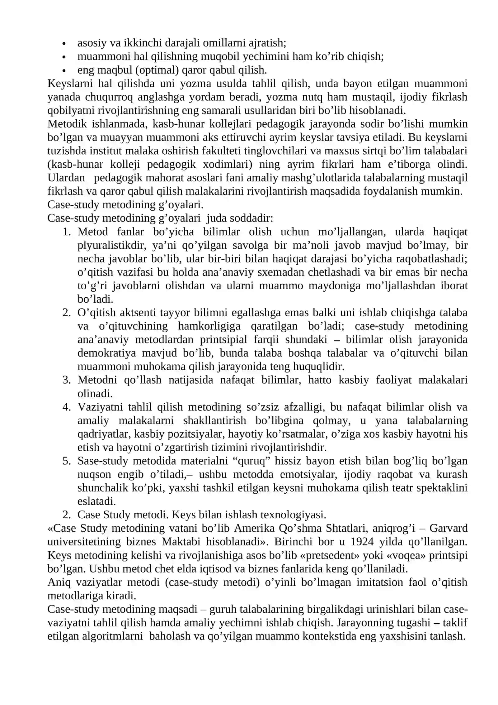 Keys texnologiyasi va loyiha metodidan foydalanish mahorati 2
