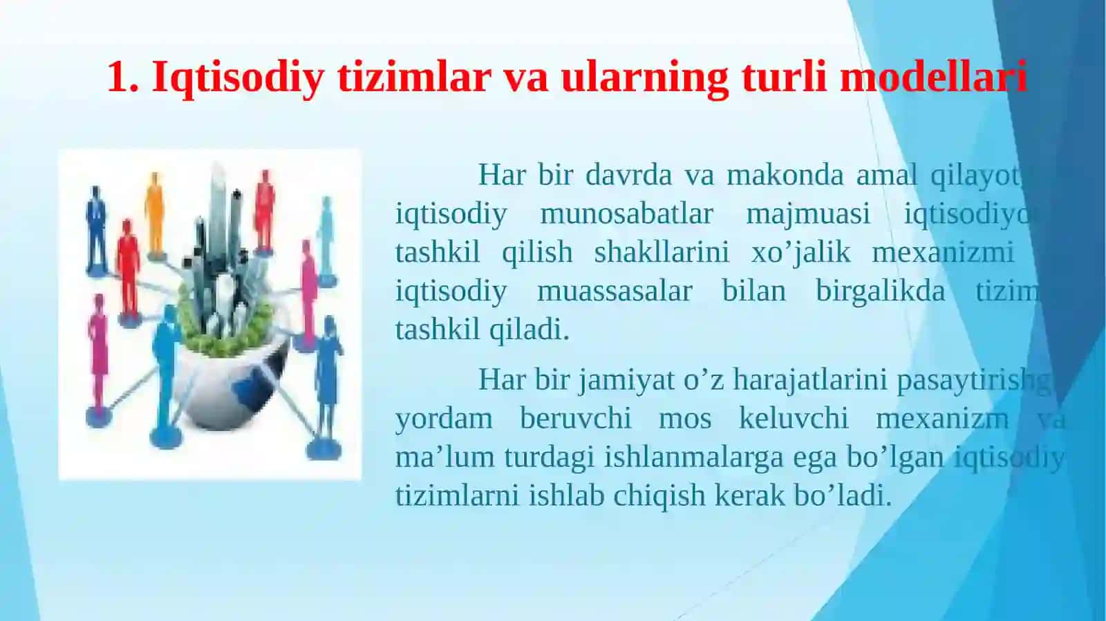 Iqtisodiy tizimlar va doiraviy aylanishlar 2