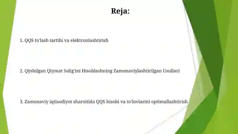 Qo'shilgan Qiymat Solig'i Hisoblash va To'lash Tartibi 2