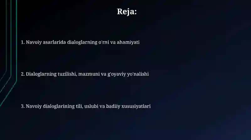 Navoiy asarlaridagi dialoglar ustida ishlash 2