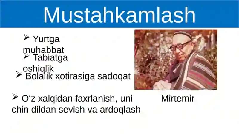 Mirtemirshe’riyati. “Bulut”va“Shudring”she’rlari 2