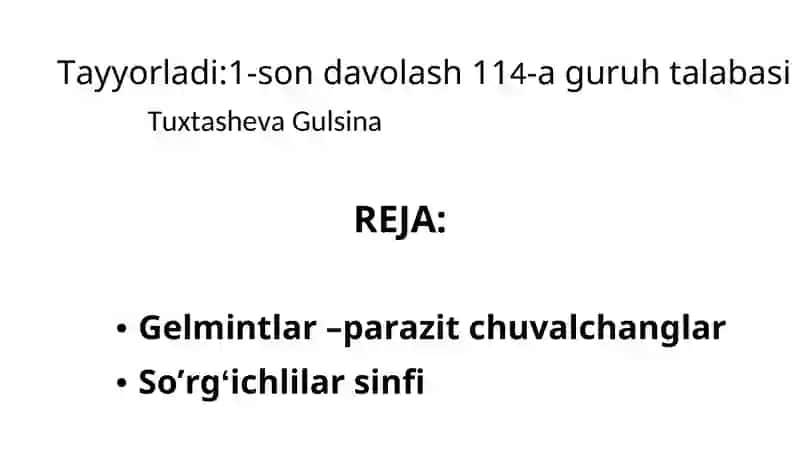 Tibbiyot gelmetologiyasi va protozoologiyasi 2