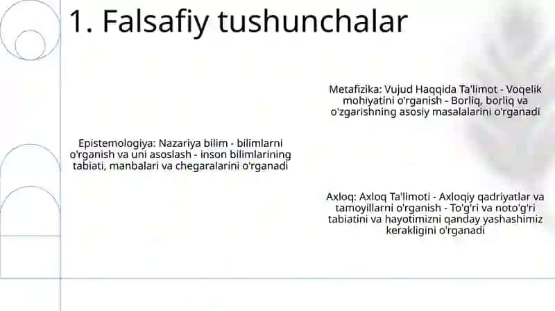 Falsafiy G'Oyalar, Talimotlar,Nazariya Shakllangan 2