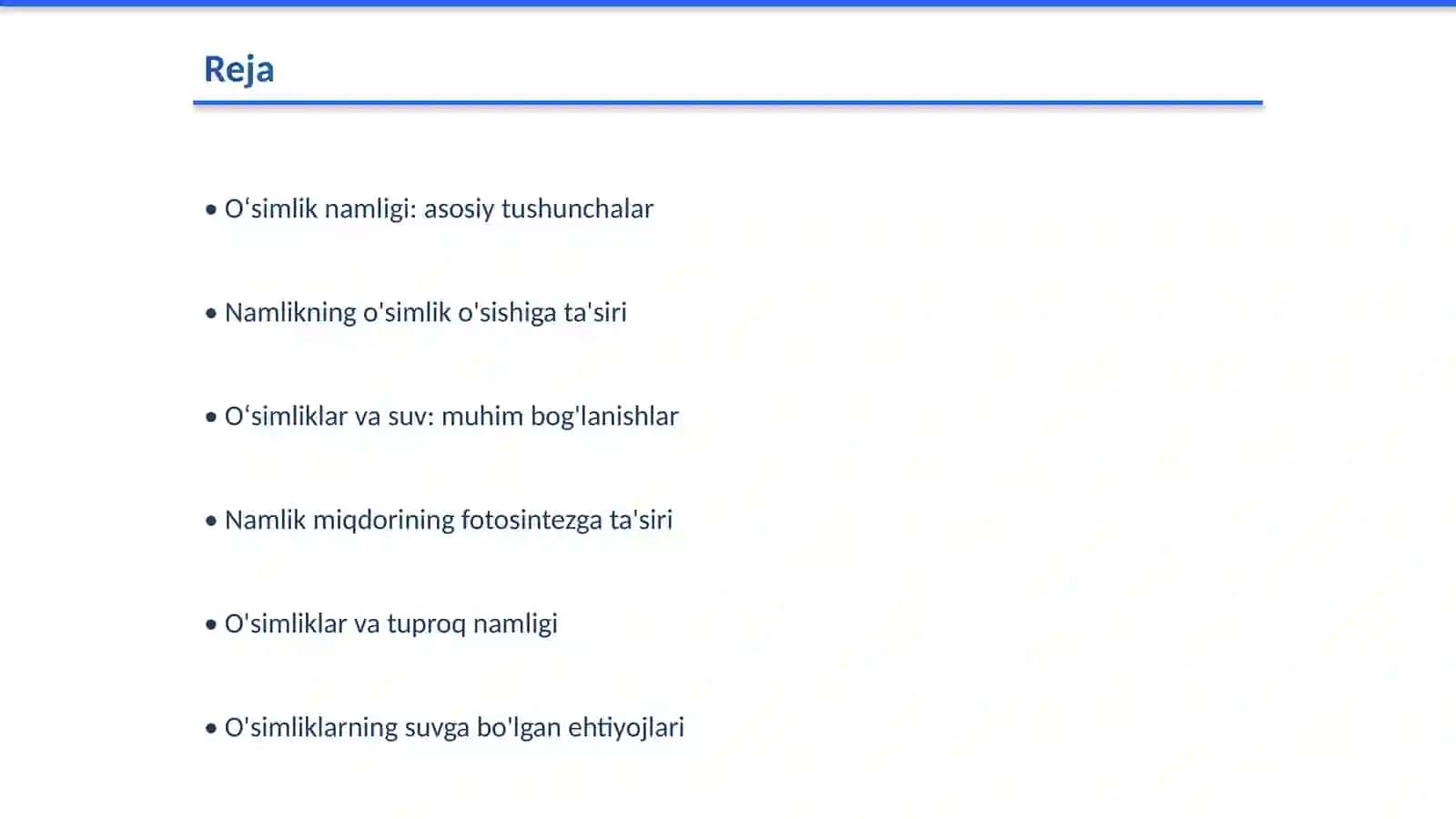 Oʻsimlikka namlik miqdorining ta'siri 2