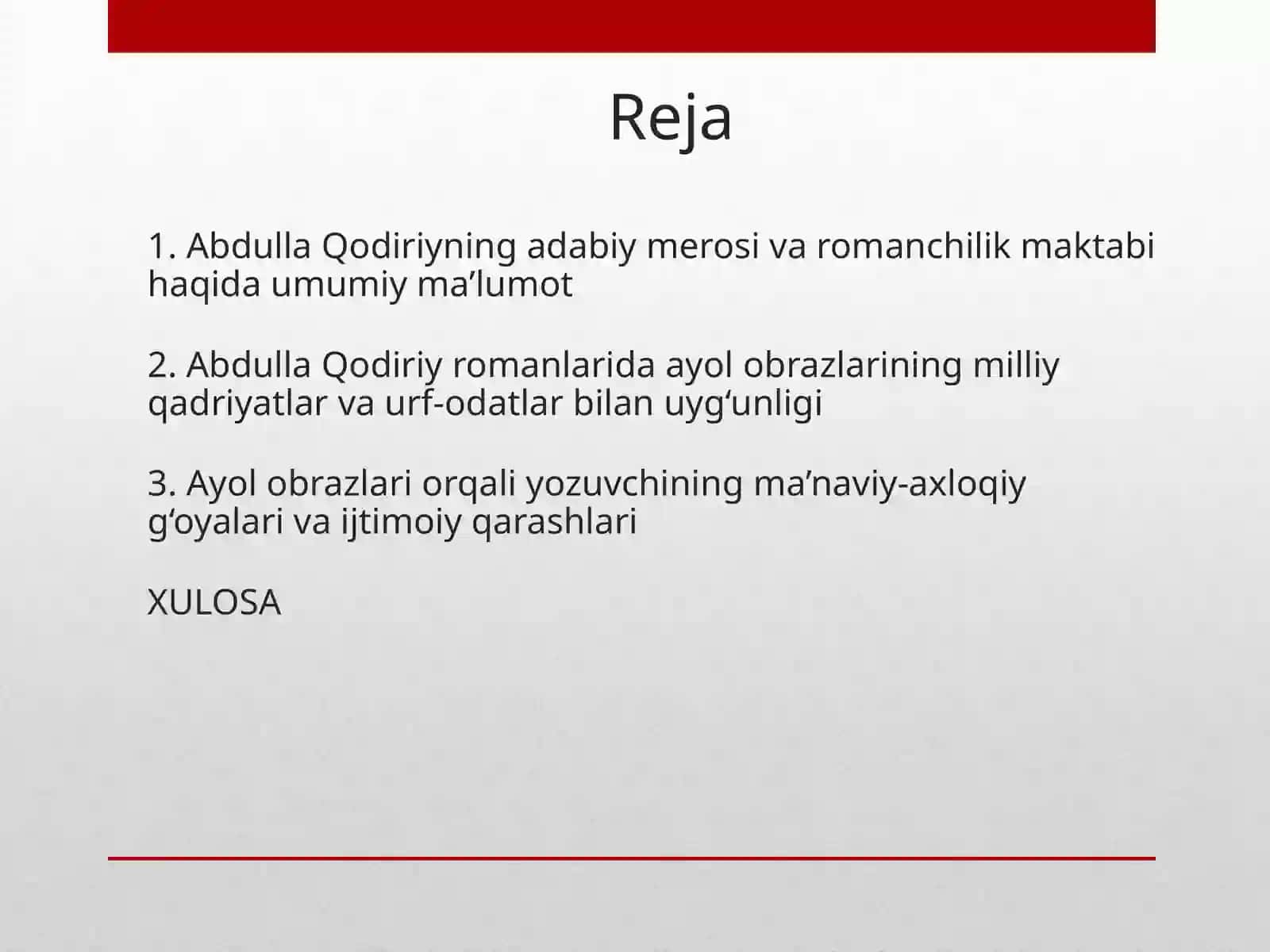 Abdulla Qodiriyning romanlarida ayol obrazlari talqini 2