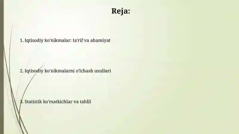 Iqtisodiy skillar va ularning statistik oʻlchovlari 2