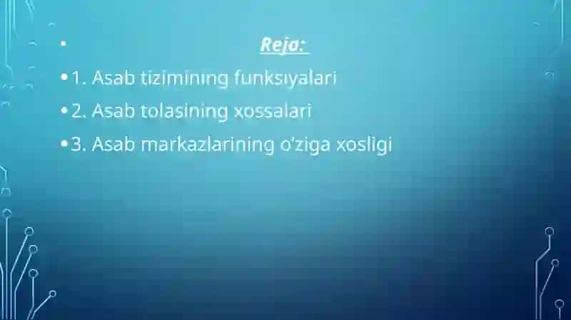 Asabmarkazlarining o’ziga xosligi 2