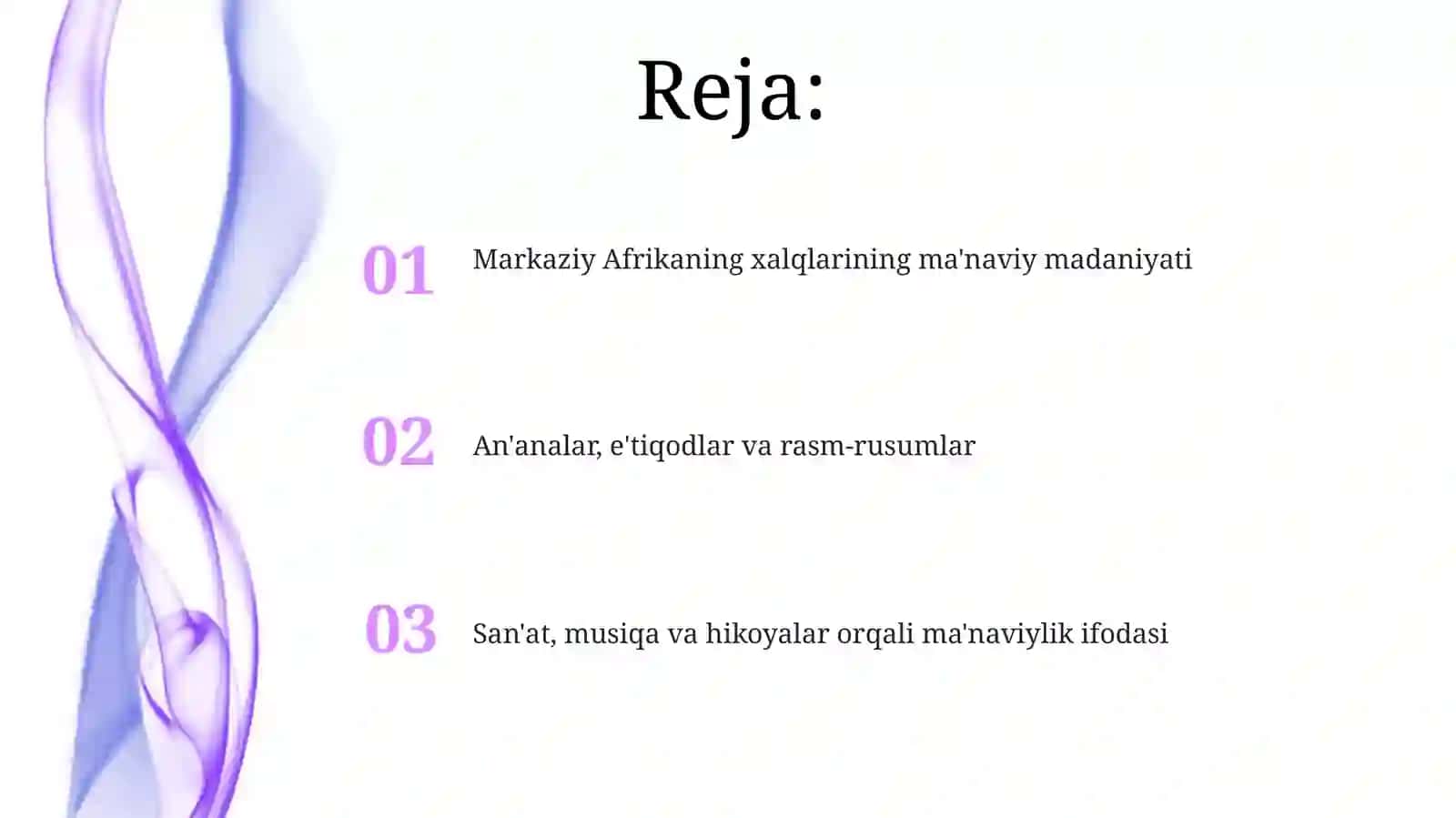 Markaziy Afrikaning xalqlarining ma'naviy madaniyati 2