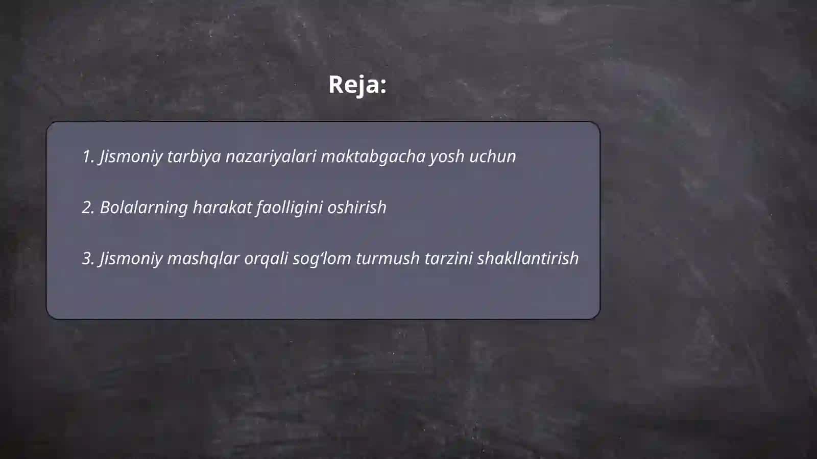 Jismoniy tarbiya nazariyalari 2