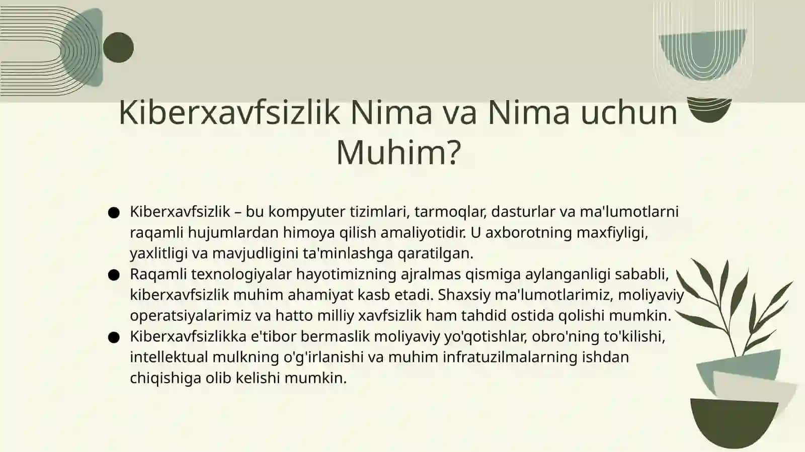 Kiberxavfsizlik: Raqamli Dunyoni Himoya Qilish Asoslari 2