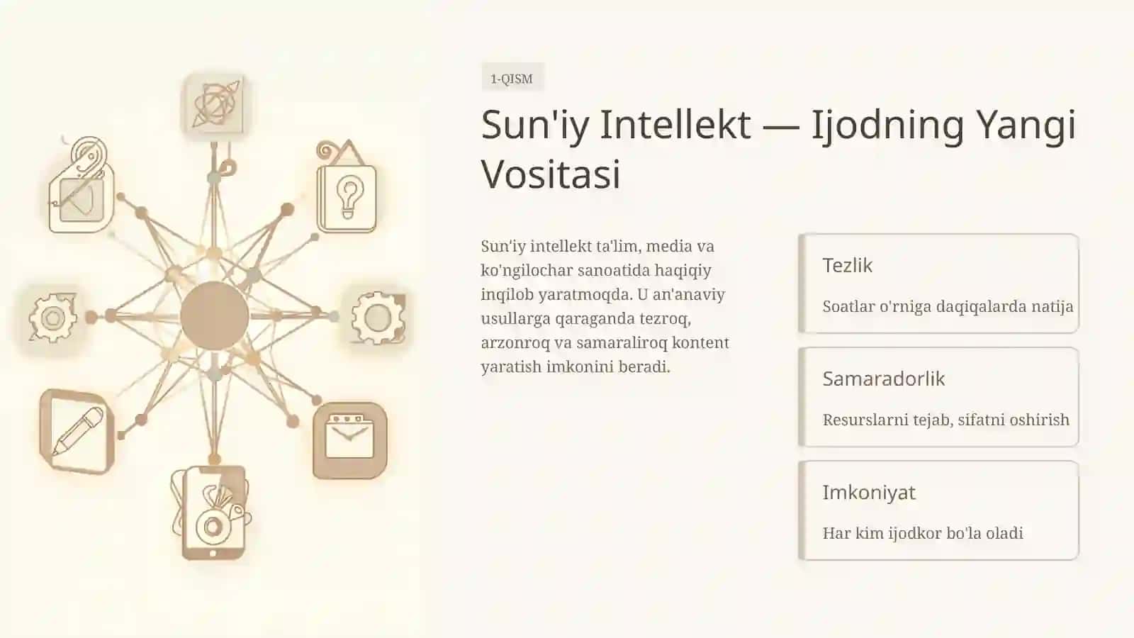 Sun'iy Intellekt Yordamida Taqdimotlar va Animatsiyalar Yaratish 2
