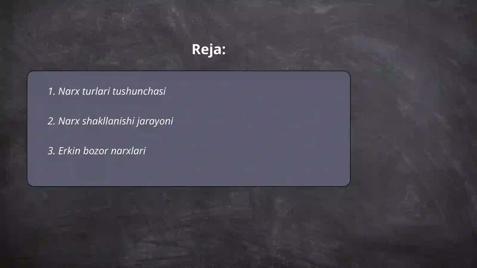 Narx turlari va ularni mazmuni 2