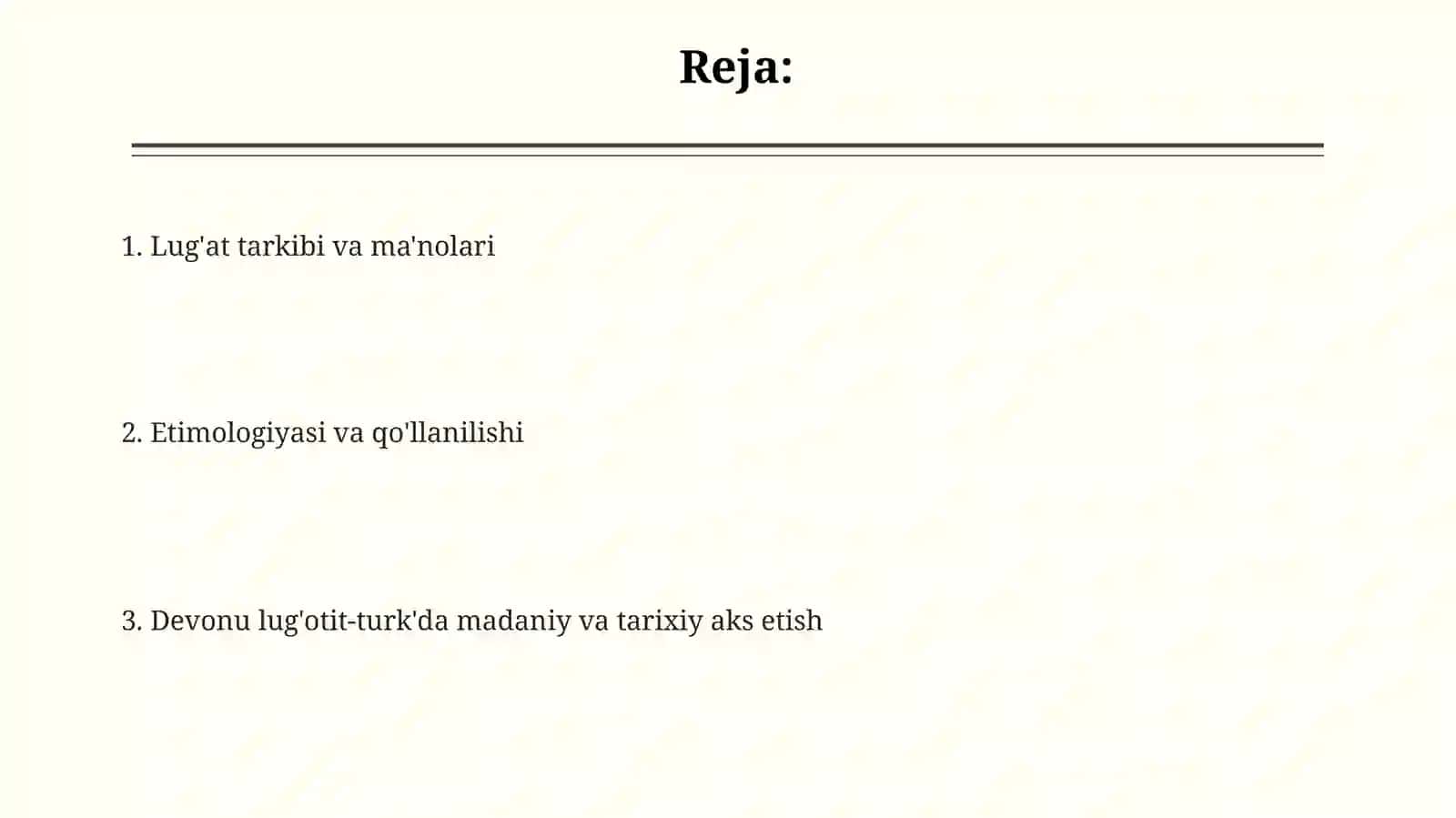 "Devonu lug'otit-turk" asari lug'atlaridan namunalar yozish (100 dona) 2