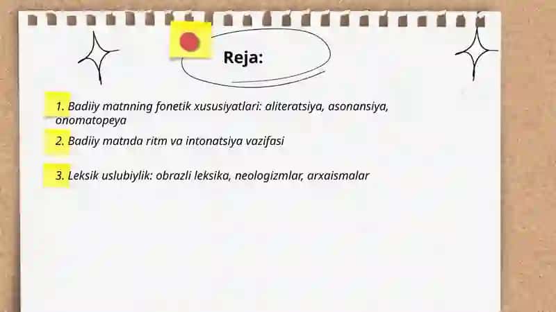 Badiiy matnning lingvistik xususiyati 2