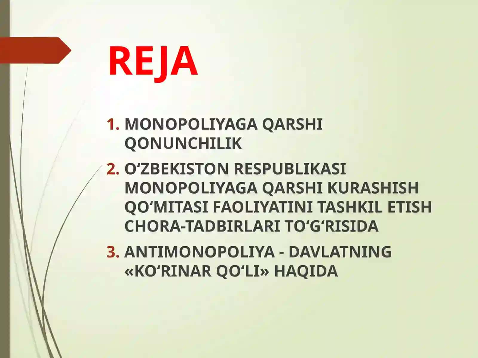 ANTIMONOPOL QONUNCHILIK VA MONOPOLIYA ULARNI TARTIBGA SOLISH 2
