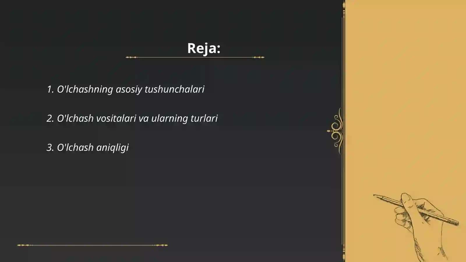 O`lchashlar va ularning xatoliklari 2
