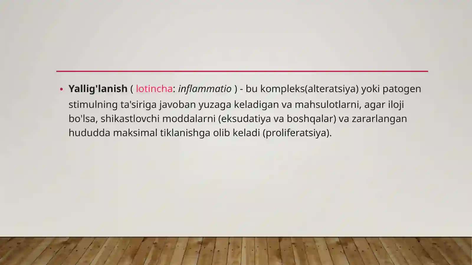 Yallig’lanish reaksiyalari vaqtida hujayralarning o’zaro tasiri 2