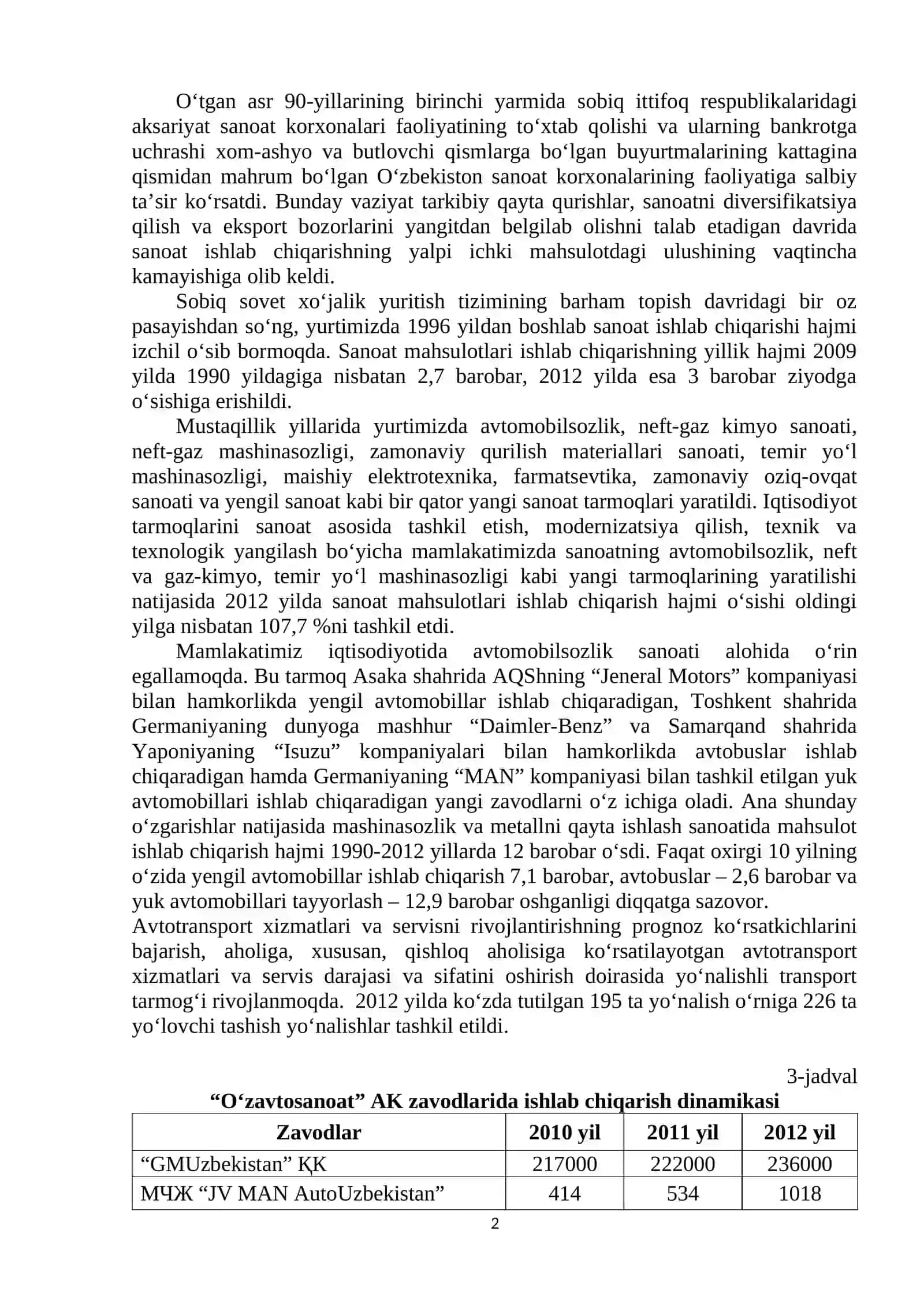 Kichik biznes va xususiy tadbirkorlikni rivojlantirish 2