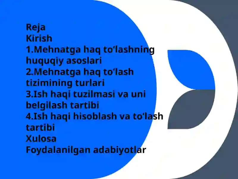 Mehnatgahaqto‘lashning huquqiy asoslari 2