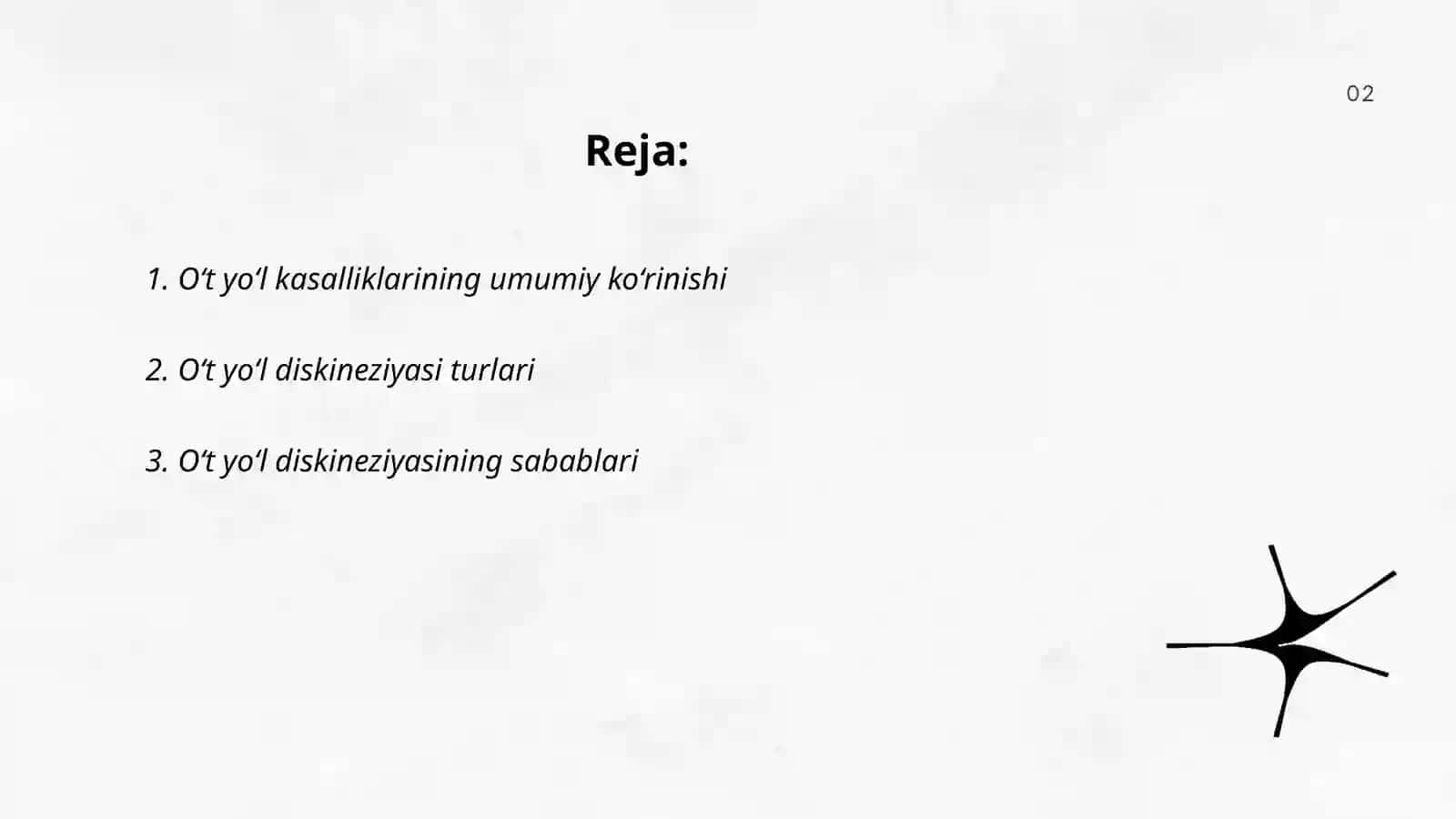 O‘t yo'llari diskineziyasi 2