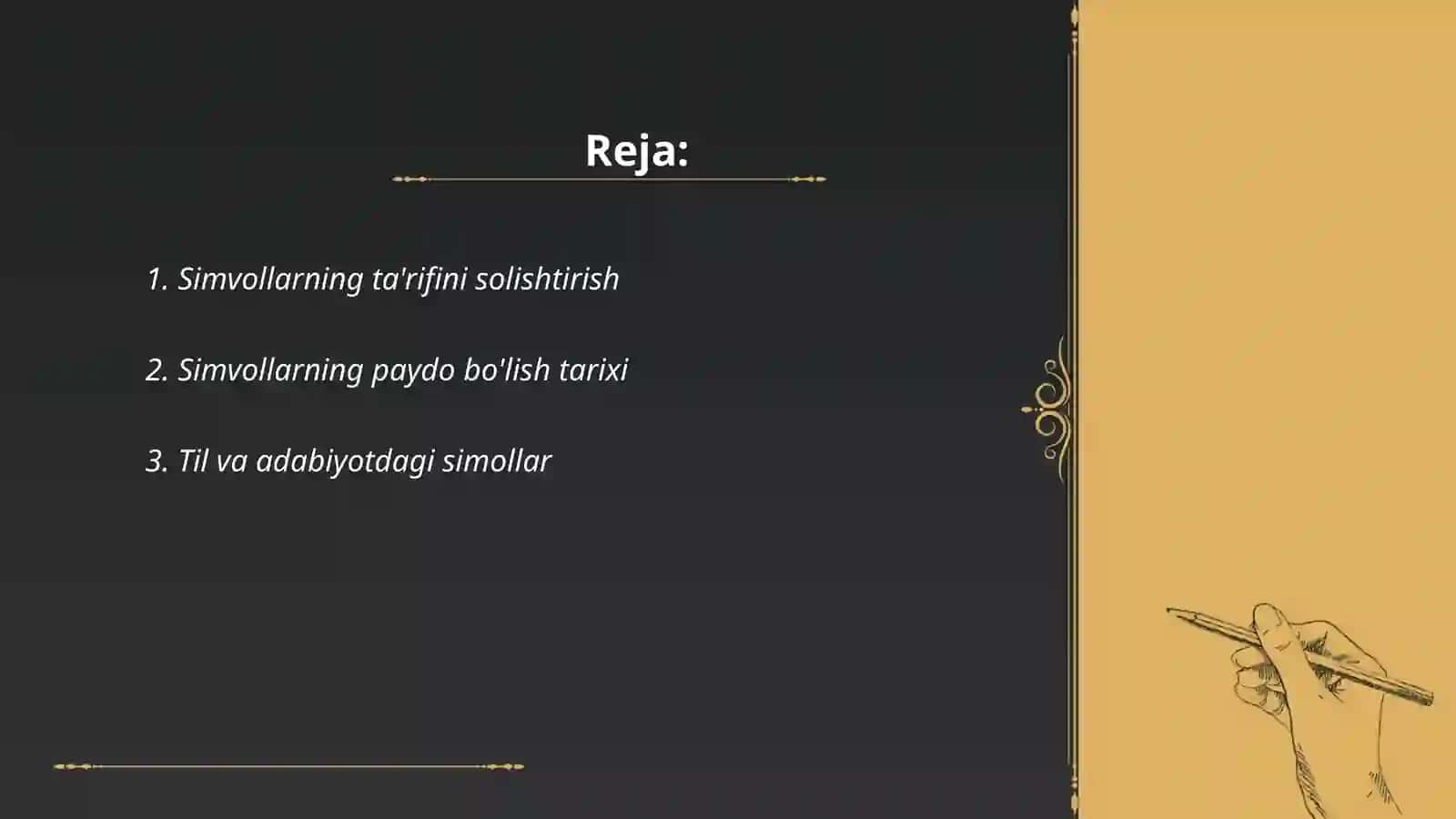 Simvollarni taqqoslash 2