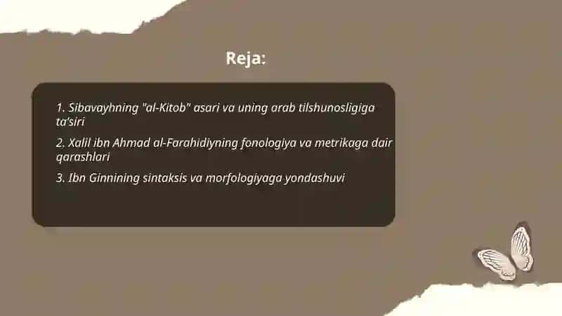 Sibavayhning "al-Kitob" asari va uning arab tilshunosligiga ta'siri 2