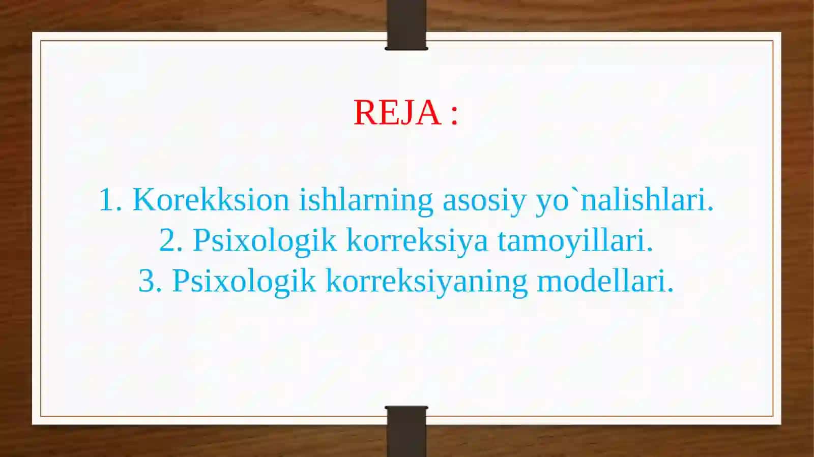 NUTQ KAMCHILIGI BO‘LGAN BOLALAR BILAN OLIB BORILADIGAN PSIXOKORREKSION ISHLAR 2