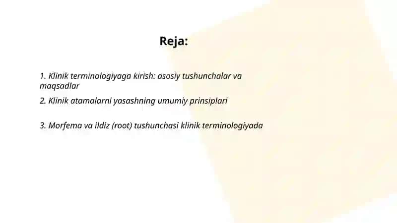 Klinik terminologiyaga kirish 2