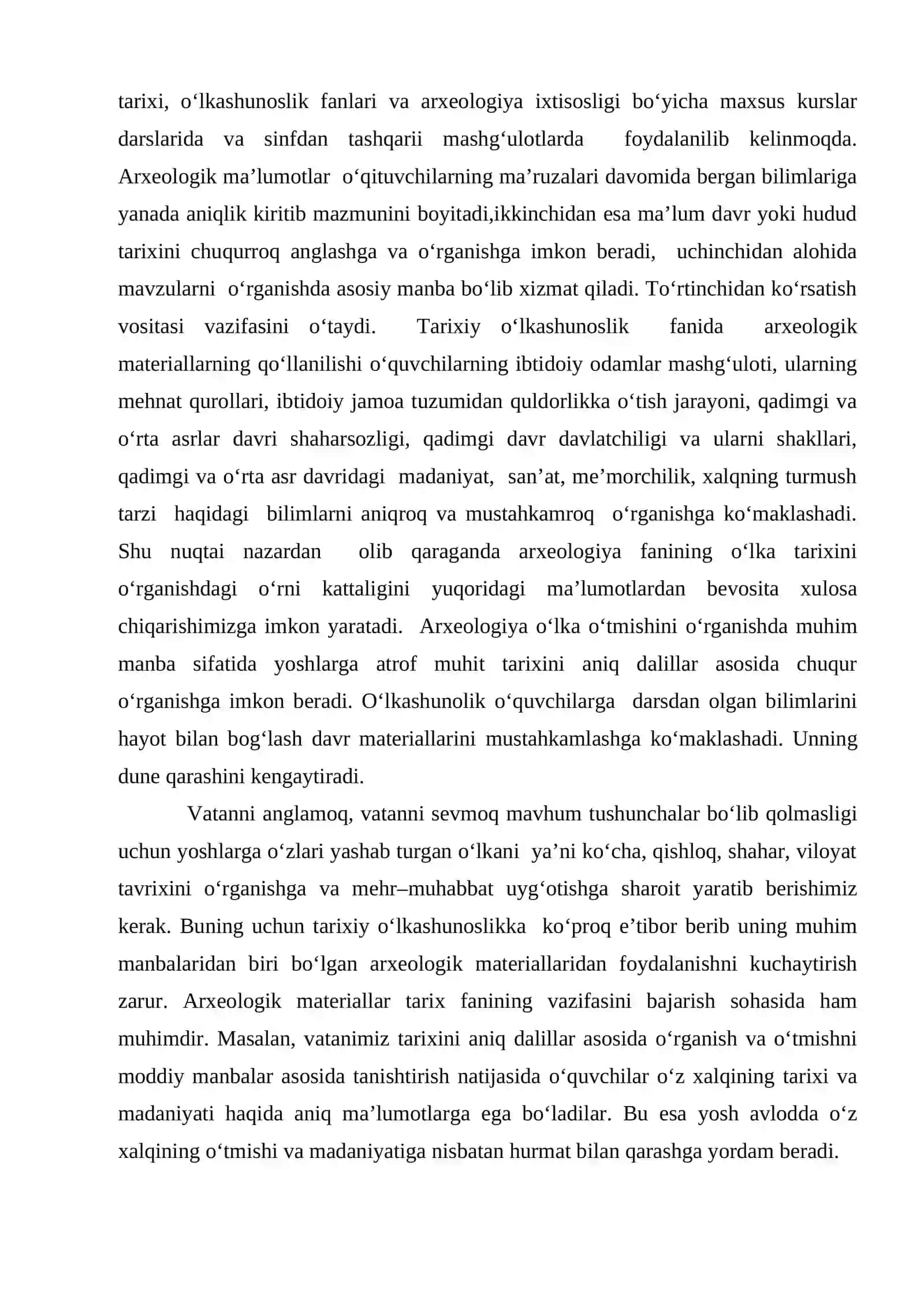 O‘lkashunoslik tarixini o‘rganishda arxeologik va me’moriy yodgorliklarning o`rni 2