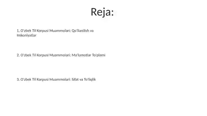 O'zbek tili korpusi muammolari 2