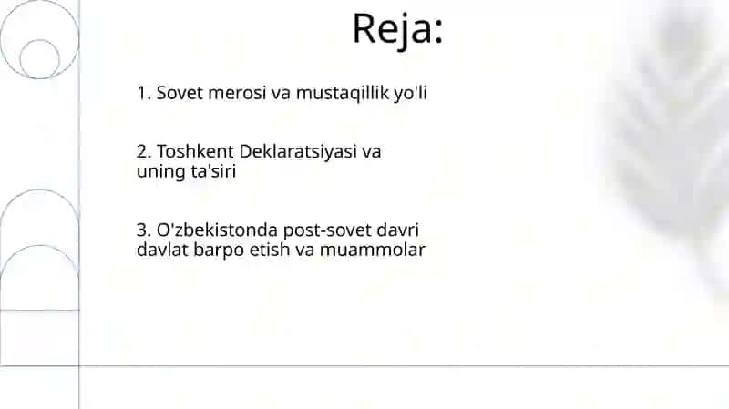 Mustaqil O'zbekiston Respublikasi tashkil topishining tarixiy ahamiyati 2