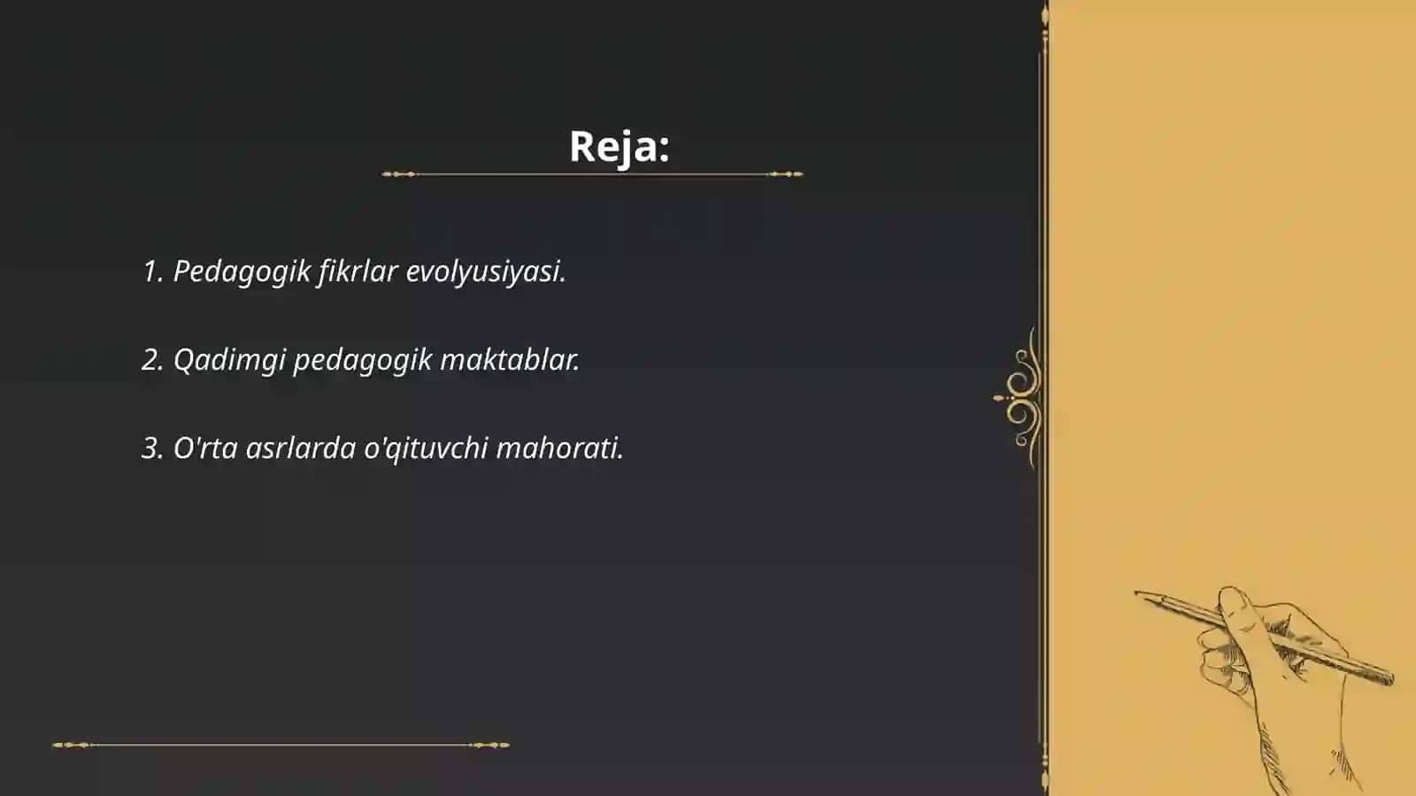 Pedagogik fikrlar va maktablar tarixida o'qituvchi mahorati masalalari 2
