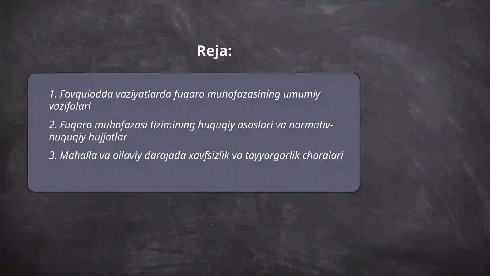 Favqulodda vaziyatlarda fuqaro muhofazasining vazifalari 2