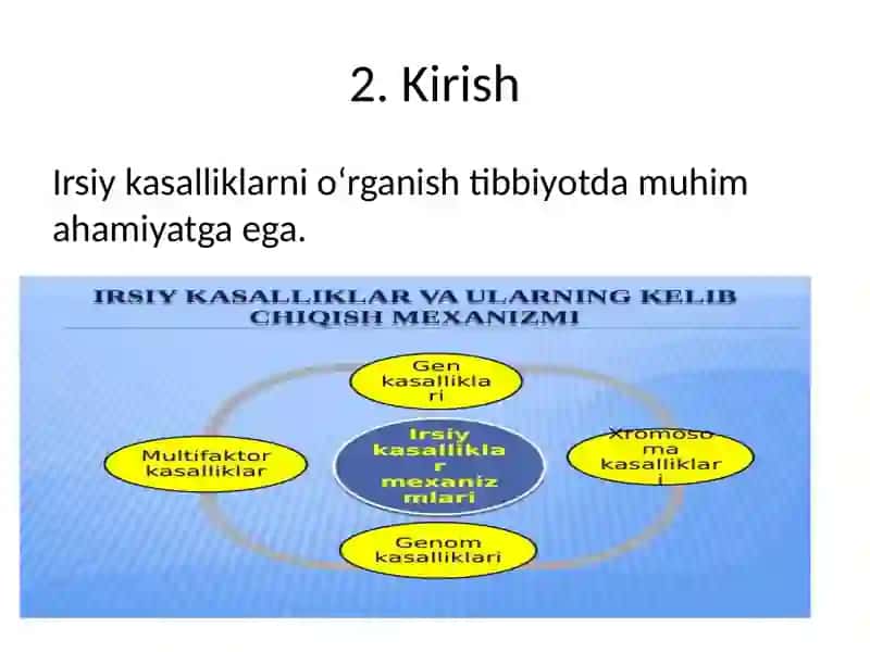Irsiy kasalliklar 2