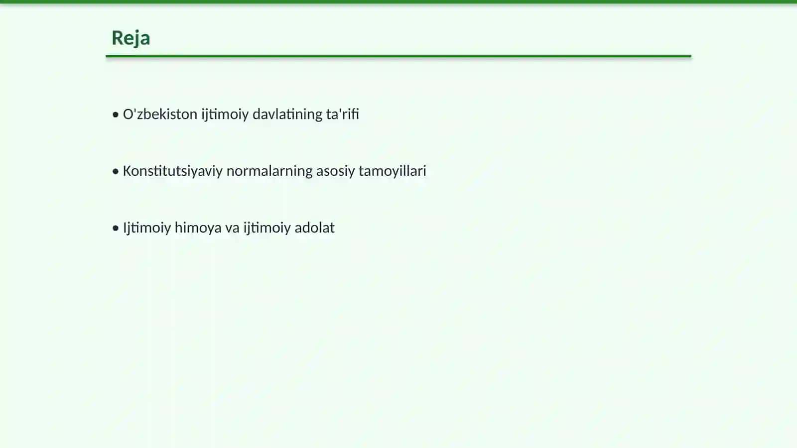 O'zbekiston - Ijtimoiy davlat: Konstitutsiyaviy normalarning mohiyati 2