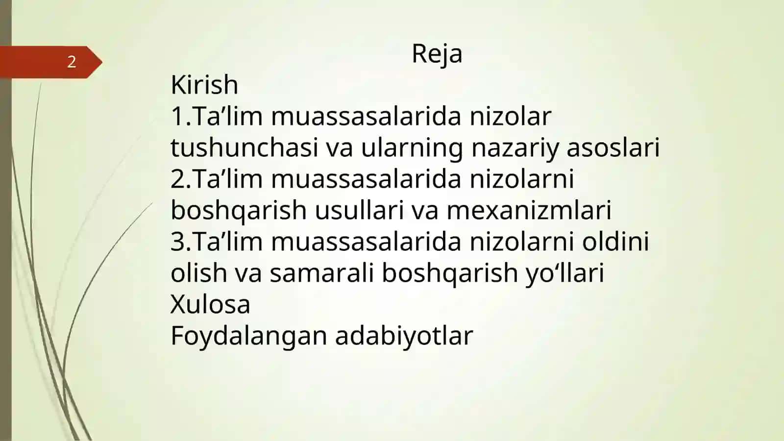 Ta’lim muassasalarida nizolarni boshqarish 2