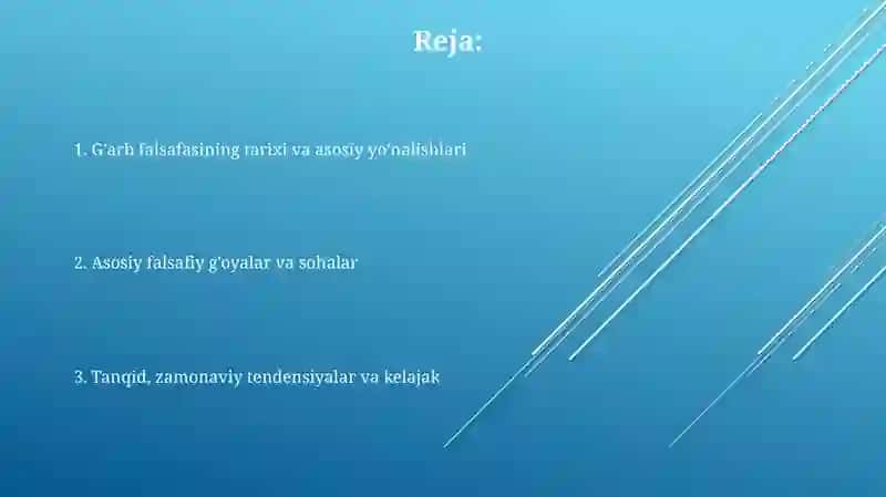 G'arb falsafasi 2