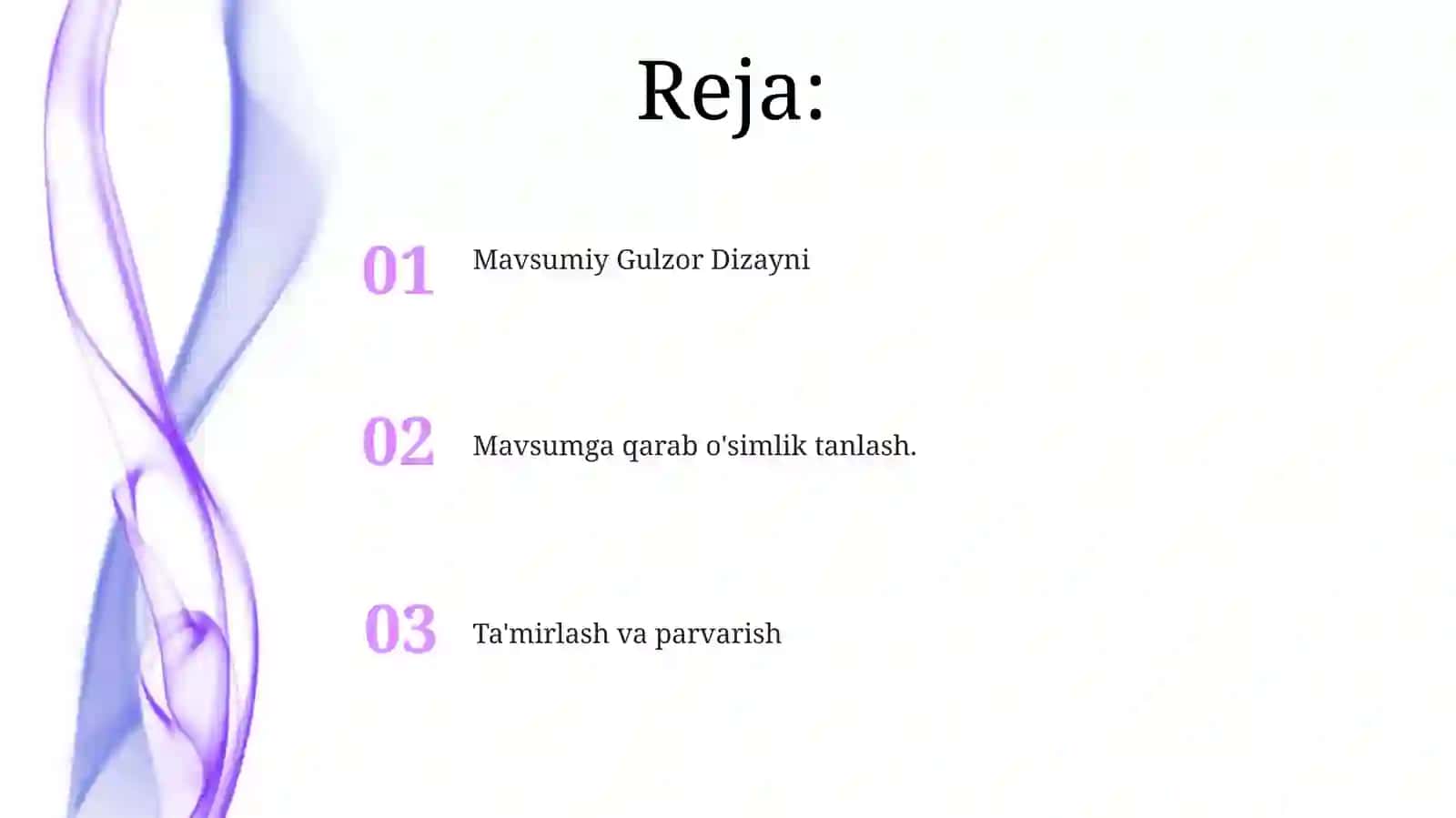 Mavsumiy Gulzor Dizayni 2