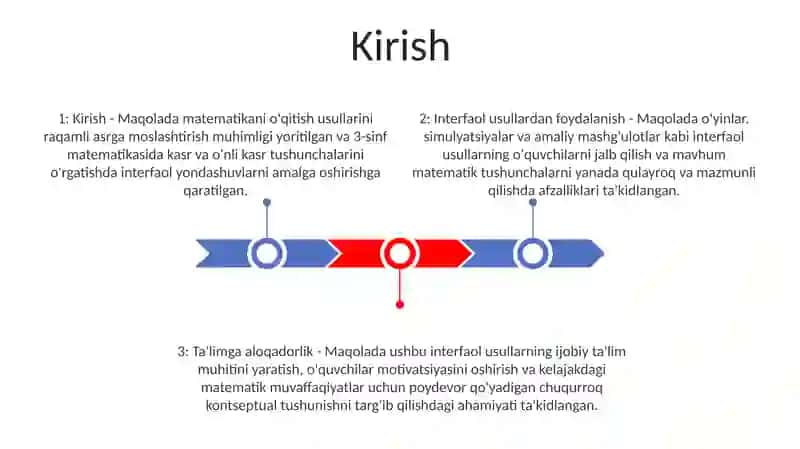 3-Sinf Matematika Darslarida “Ulush Va Kasr” Tushunchalarini O’Rgatishda Interfaol Metodlardan Foydalanish 2