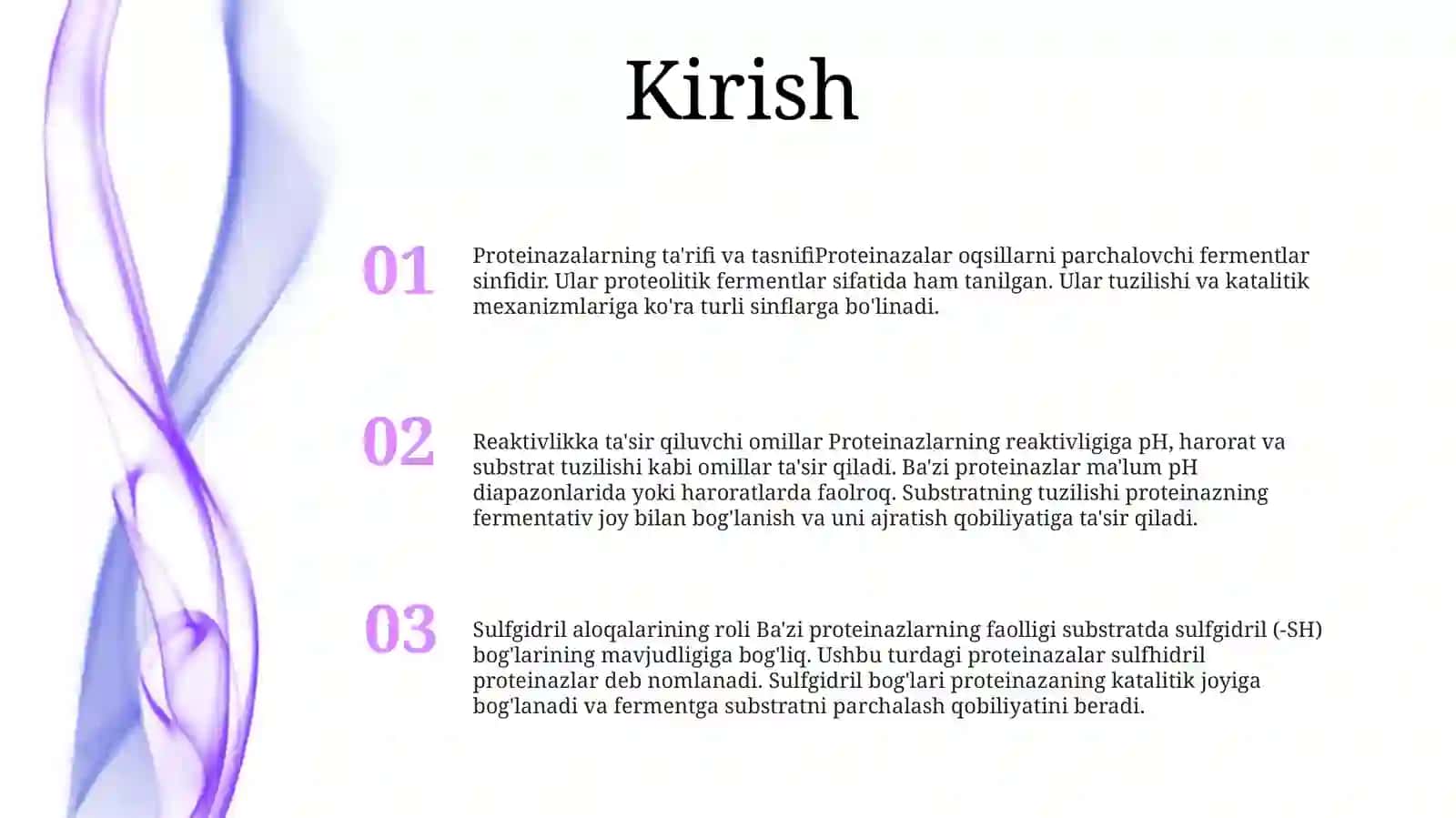 Proteinaza Fermentining Sulfogidril Birikmalar Yordamida Aktivlanishi 2