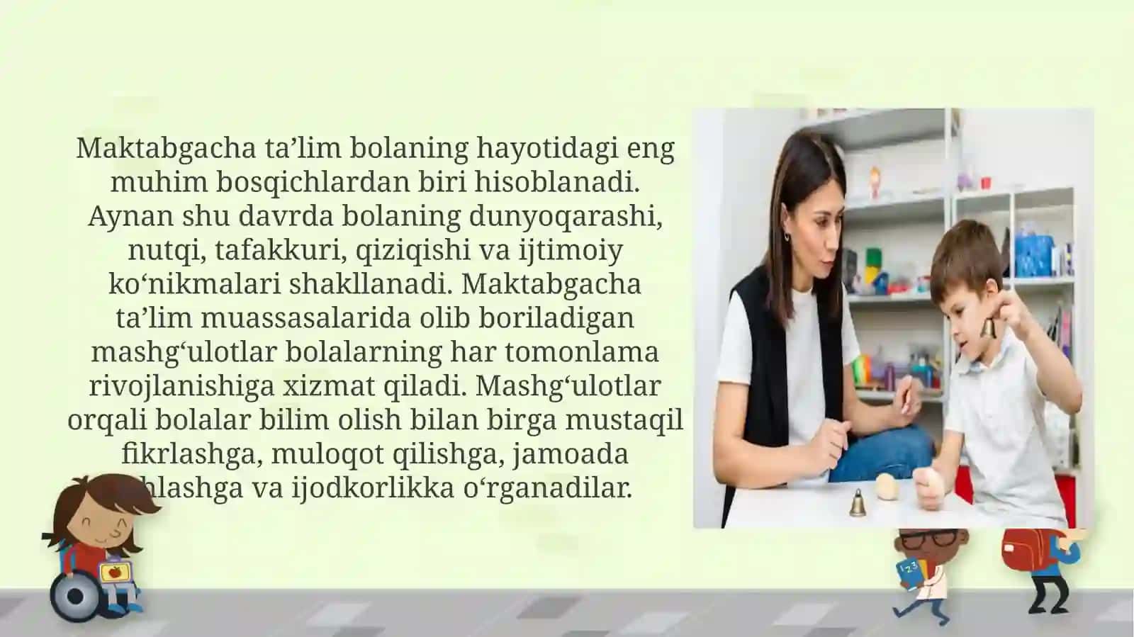 Maktabgacha Ta’lim yoshdagi bolalar bilan mashgulotlar 2