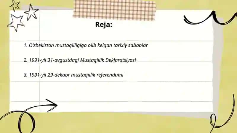 Oʻzbekiston mustaqilligiga olib kelgan tarixiy sabablar 2