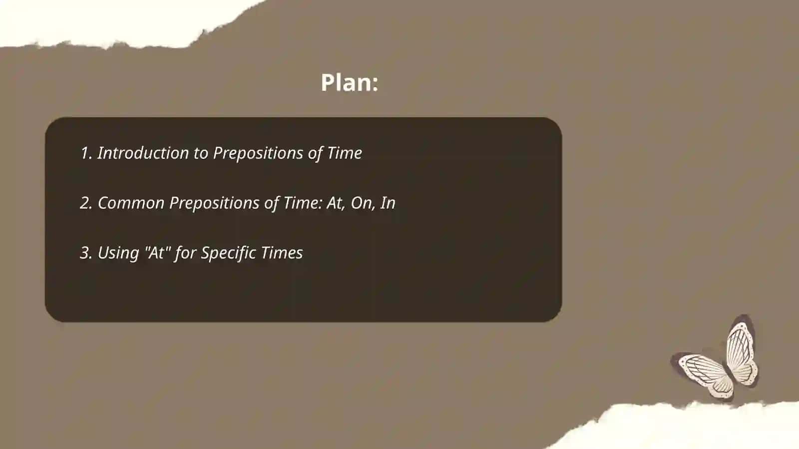 Prepositions of Time 2