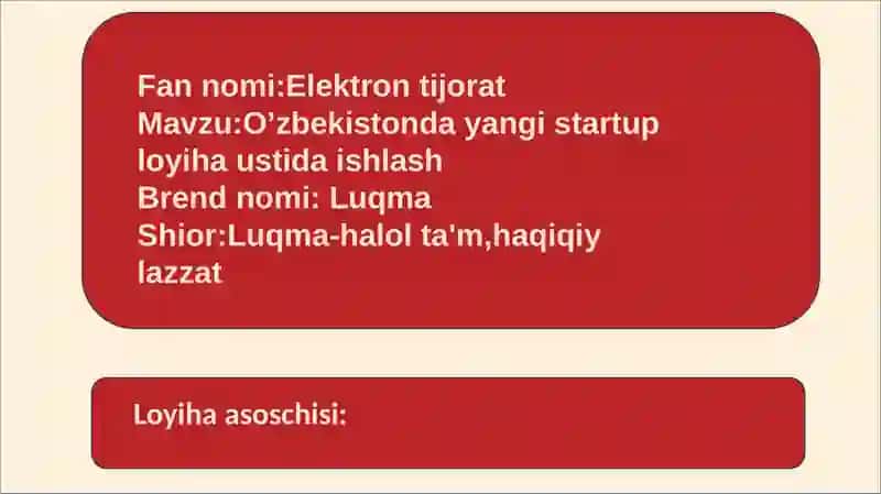 TALABALR UCHUN AMALDA QULLASH MUMKIN BO'LGAN STARTUP 2