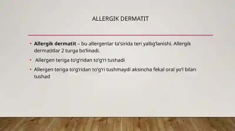 Allergodermatitlar 2