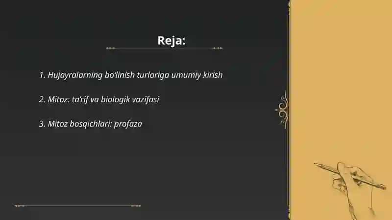 Hujayralarning bo‘linish turlari 2