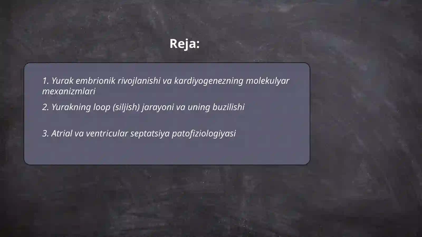 Homilada yurak nuqsonlari rivojlanish patofiziologiyasi 2